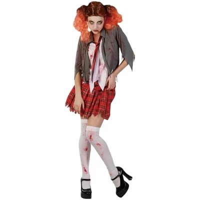 Zombie školáčka Bloody Dress Halloween pre dospelých